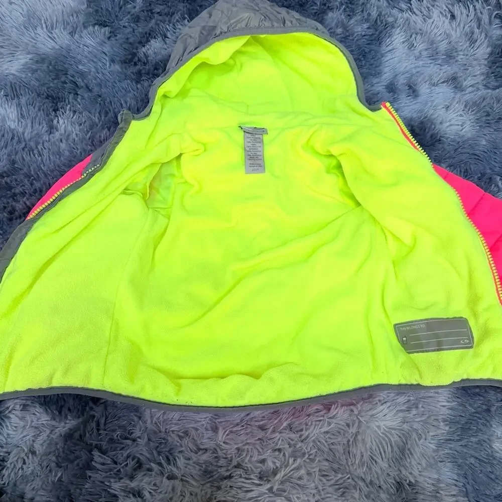 2T puffer jacket hooded girls bright colors Champion brand